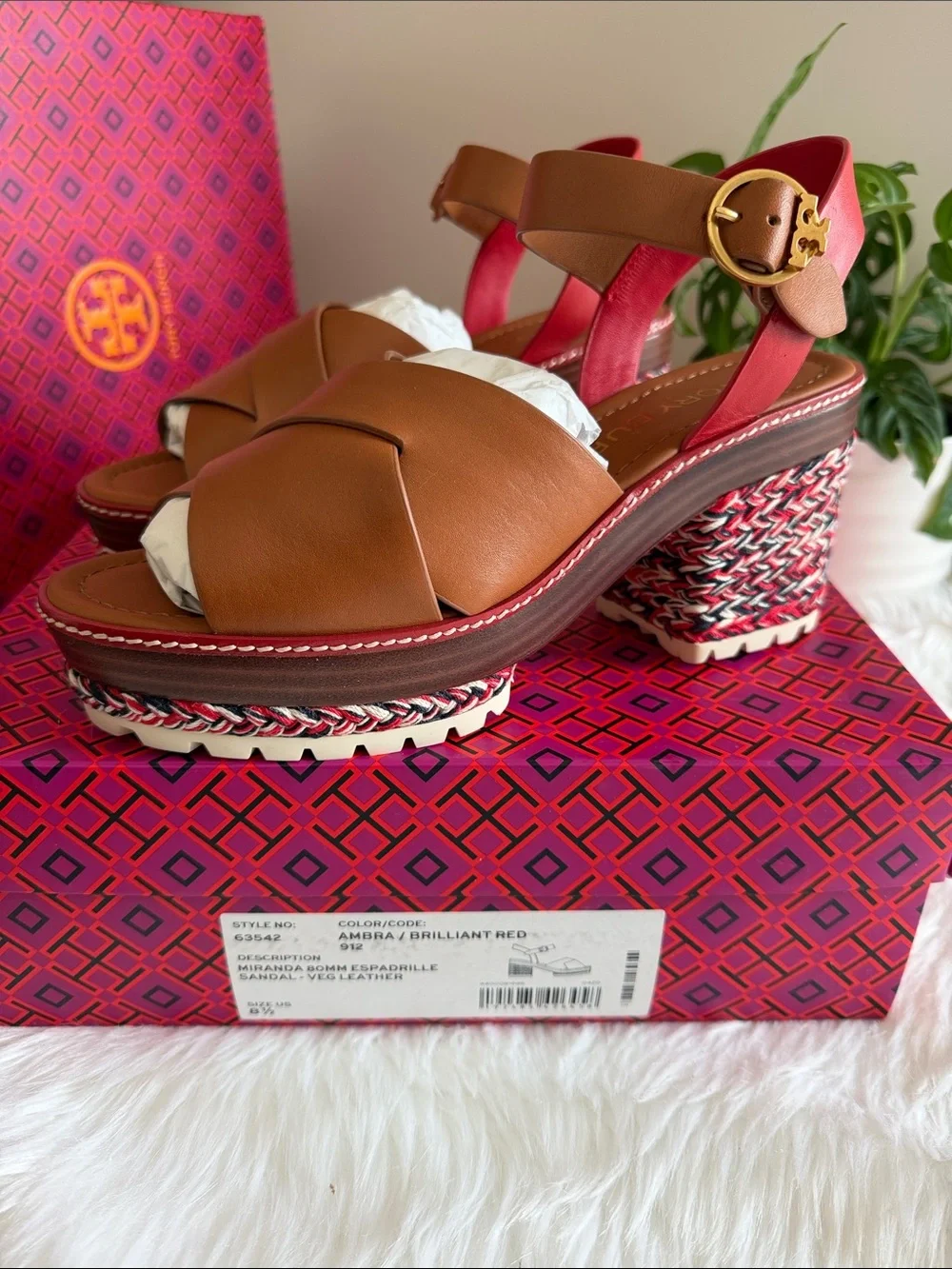 Tory burch miranda 80 mm espadrille sandal